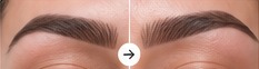Sample brows microblading result