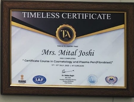 Timeless certificate in cosmetology and plasma pen